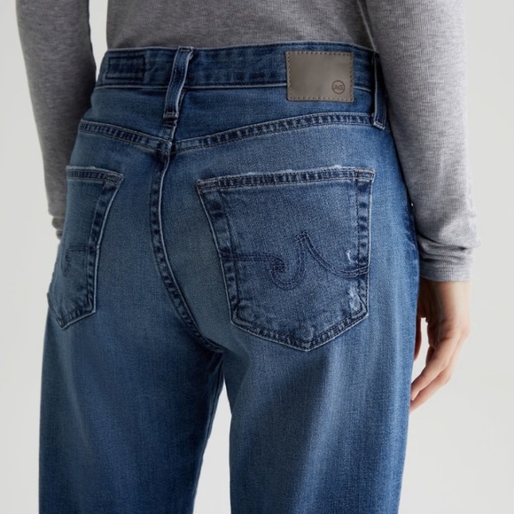 AG EX-BOYFRIEND SLIM JEANS SLOUCHY SLIM WOMENS SIZE 27 AG STRAIGHT LEG JEANS - Picture 3 of 16